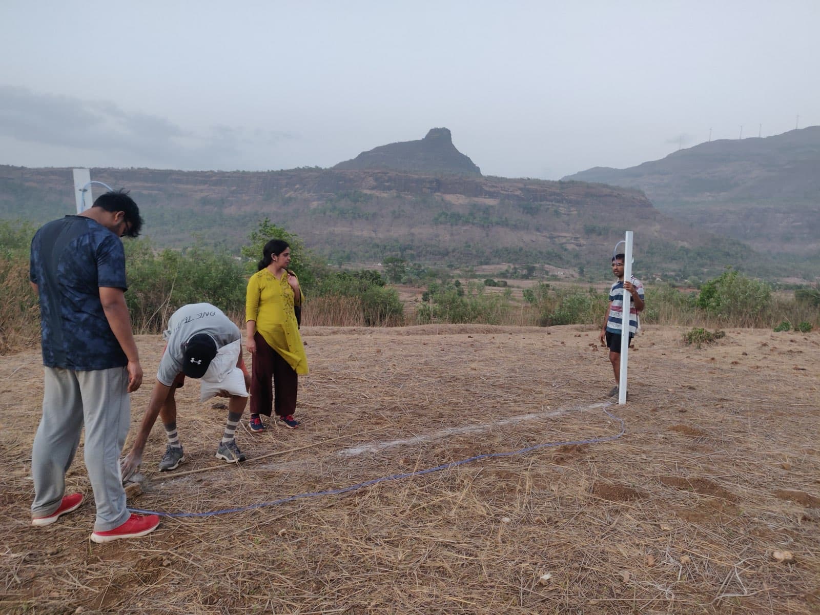 Marking contour lines during site assessment